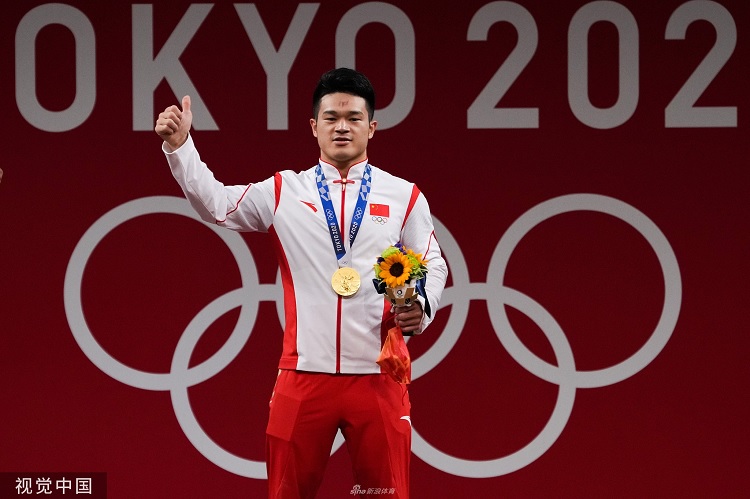 奥运会-男子举重73公斤级石智勇创世界纪录夺中国第12金