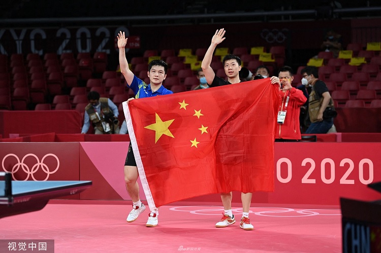 奥运会-乒乓球男单马龙4-2樊振东蝉联冠军中国第19金