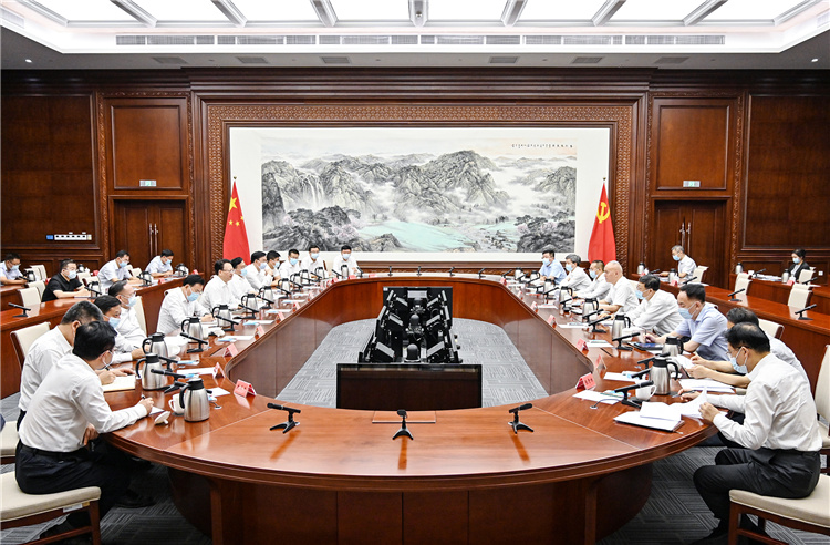 吉林省与北京市在京举行工作会谈 蔡奇景俊海讲话